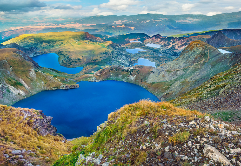 Vista de los lagos de Rila, cerca de Sofía