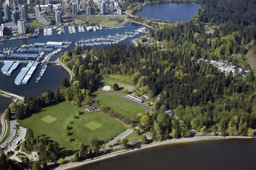 Vistas en panorámica al Stanley Park y a la ciudad de Vancouver 