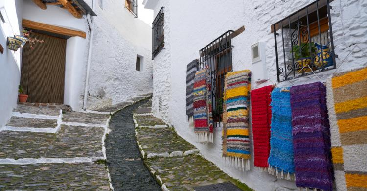 Alfombras típicas en Pampaneira