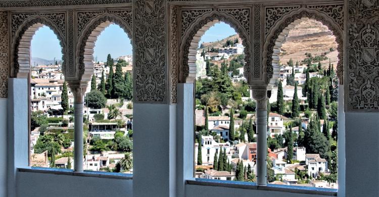 Vistas del Albaicín desde la Alhambra