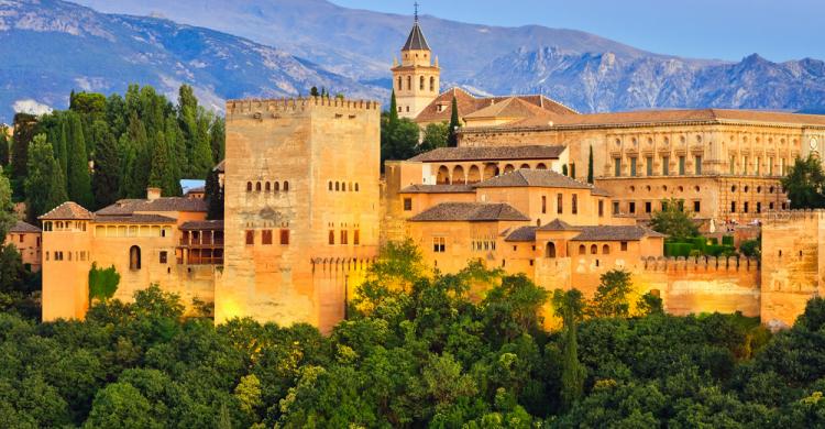 Vista panorámica de la Alhambra, Granada