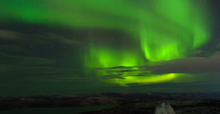 Aurora boreal en Reikiavik