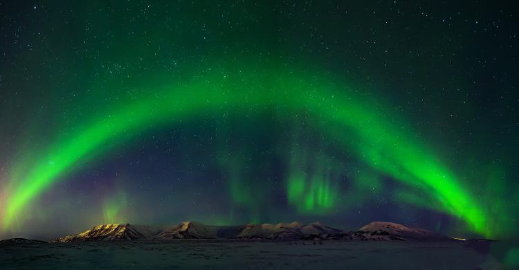 Avistamiento de auroras boreales