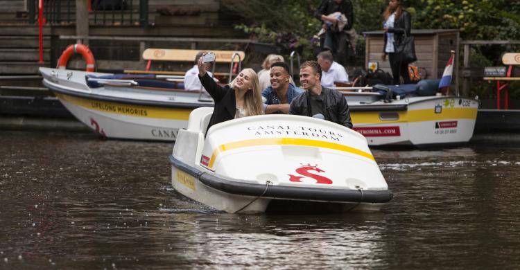 Pedal boat en Ámsterdam