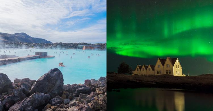 Entrada a Blue Lagoon y tour de auroras boreales