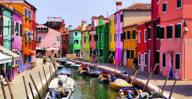 Casas de colores de la isla de Burano