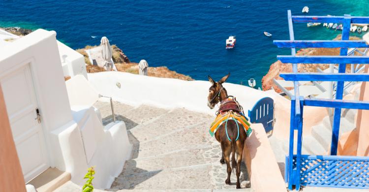 Calles de Santorini