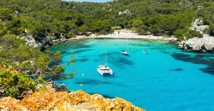 Catamarán por calas del norte de Menorca