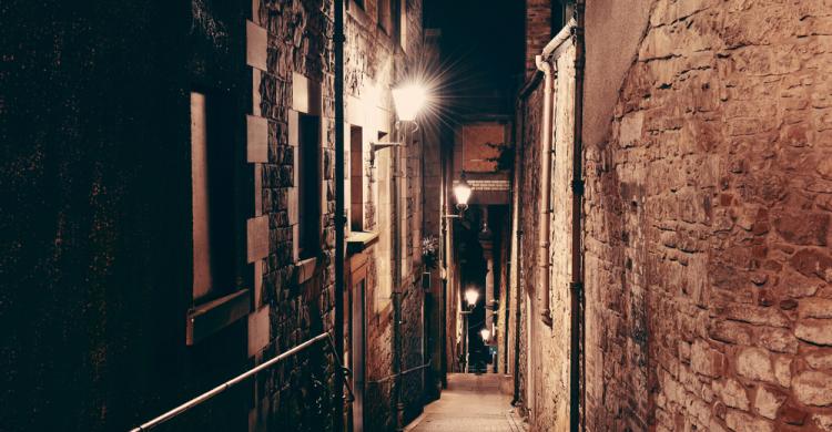 Callejón en Edimburgo