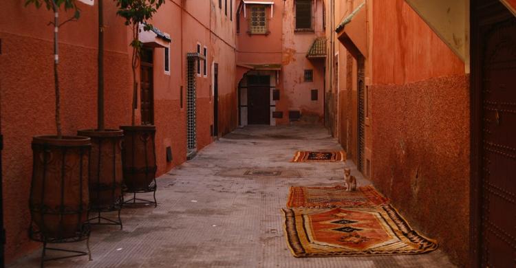 Caminando por las calles de la Medina de Marrakech
