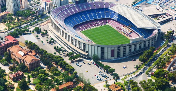 Vista aérea del Camp Nou