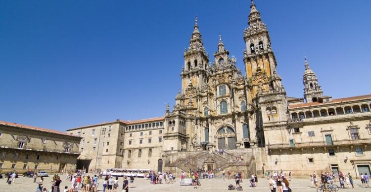 Catedral de Santiago de Compostela, en la Praza do Obradoiro