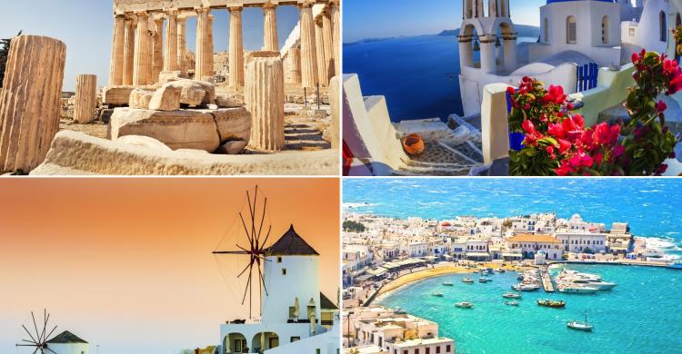 Circuito de 10 días por Atenas y las Islas Griegas: Santorini y Mykonos