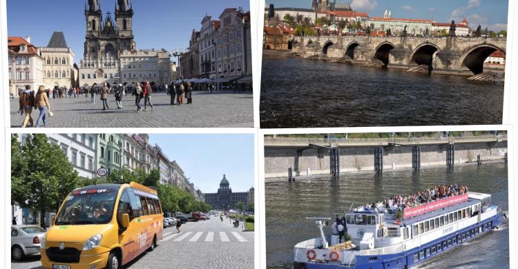 Un completo tour donde descubrirás Praga por tierra y agua