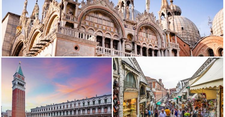 Tour a pie por el centro de Venecia + visita guiada por la Basílica de San Marcos