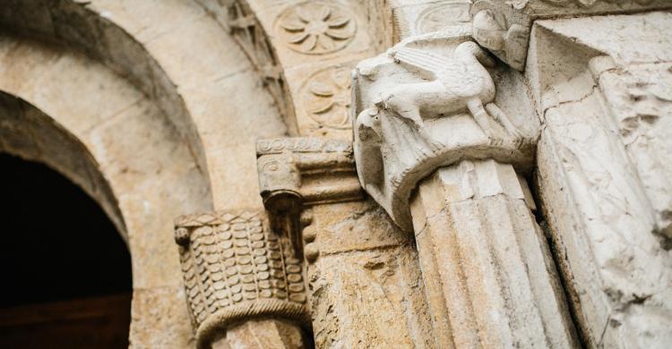 Detalle de las columnas de la catedral