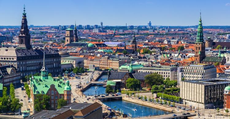 Vista panorámica de Copenhague