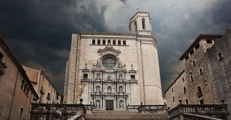 Escaleras de la catedral de Girona