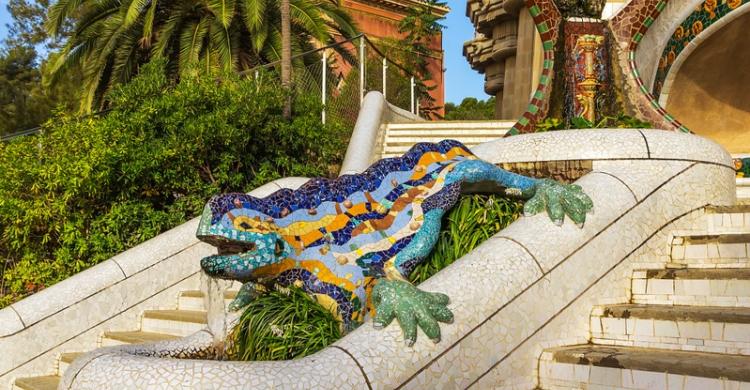 La Escalinata del Dragón del Parque Güell