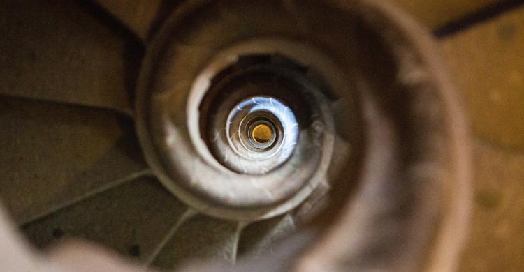 Escalera de caracol de la torre de la Sagrada Familia