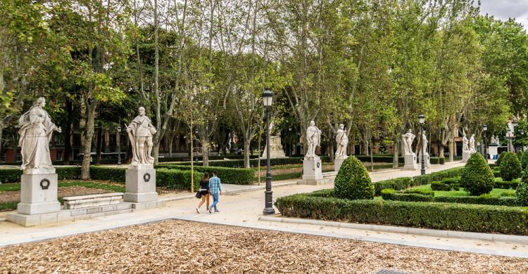 Estatuas de los reyes españoles en la Plaza de Oriente