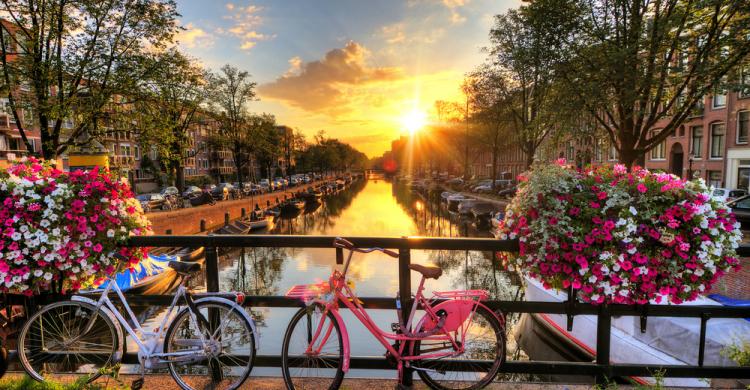 Atardecer en Ámsterdam