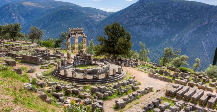 Excursión a Delfos en el monte Parnaso