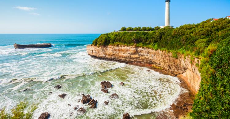 Vista del Faro de Biarritz 