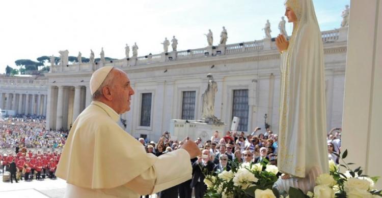 El Papa Francisco en el Santuario de Fátima