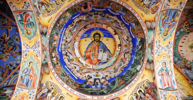 Fresco del Monasterio de Rila