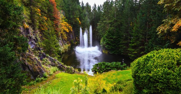 Fuente de los jardines Butchart