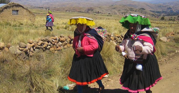 Gente local del Perú rural