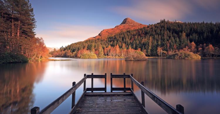 Vistas del río Coe en Glencoe