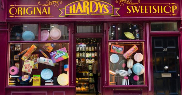 Original Hardys Sweetshop, inspiración para Honeydukes