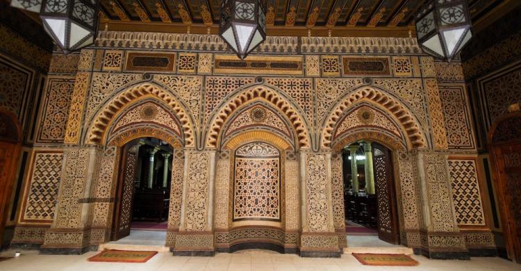 Interior de la Iglesia Colgante, en el barrio Copto