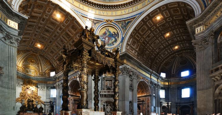 Interior de la Basílica de San Pedro