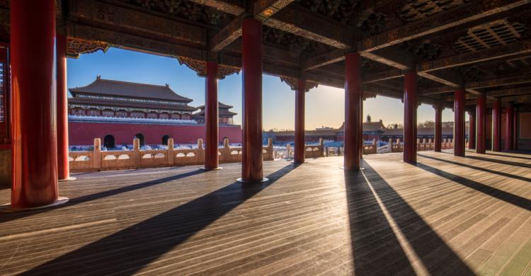 Estructuras de madera en la Ciudad Prohibida