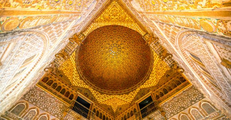 Detalles decorativos del interior del Real Alcázar