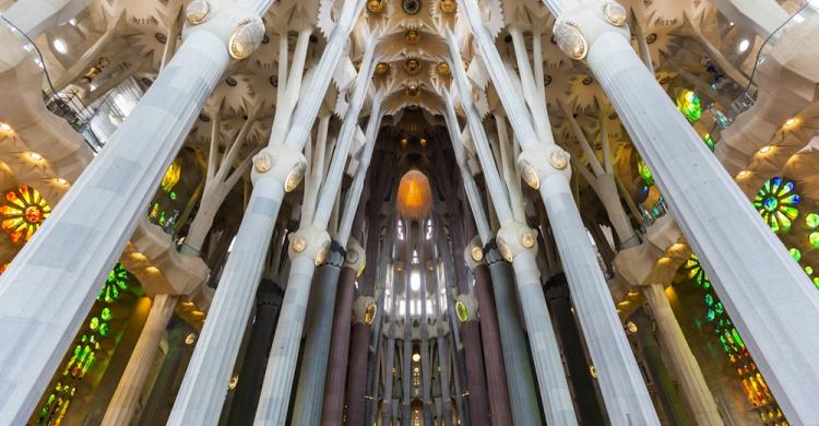 Interior de la Sagrada Familia