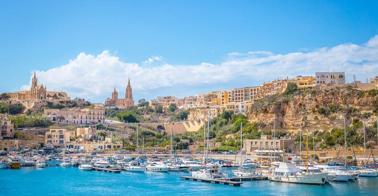 Puerto de Mgarr en Gozo