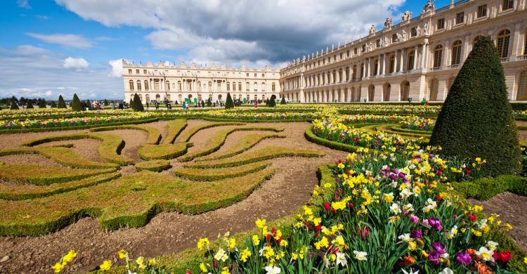 Vista de los jardines y el Palacio de Versalles