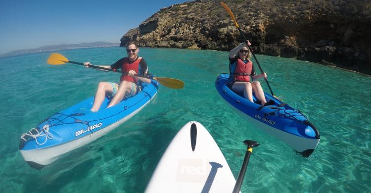 Kayak y paddle surf por las calas de Mallorca