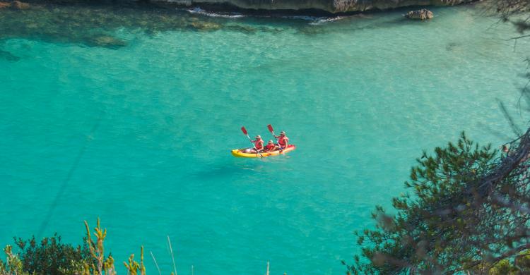 Kayak en familia por Menorca
