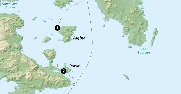 Mapa del recorrido crucero