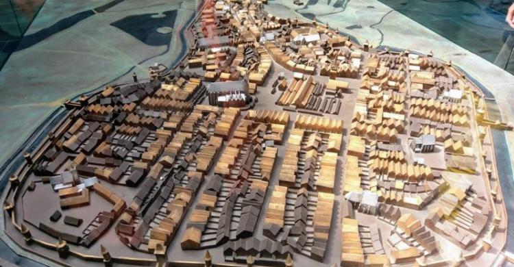 Maqueta de Cracovia medieval