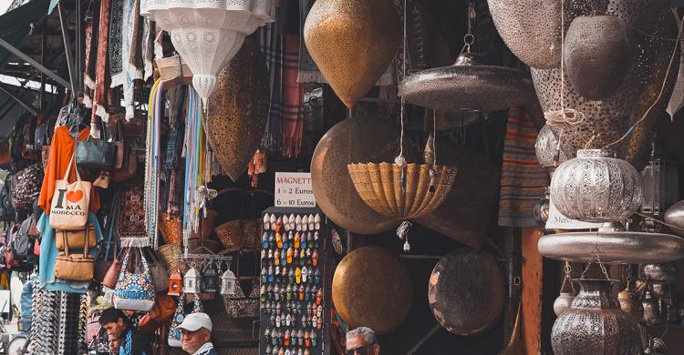 Compras en los zocos de la Medina