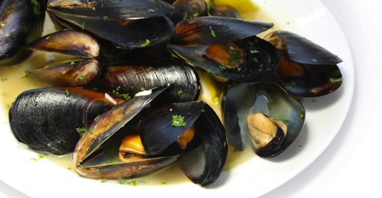 Mejillones, comida típica de Bruselas