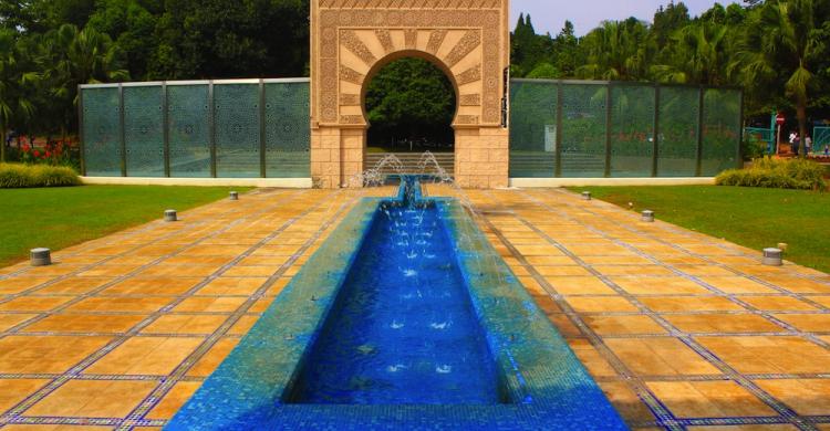 Fuente en el Jardín de Menara