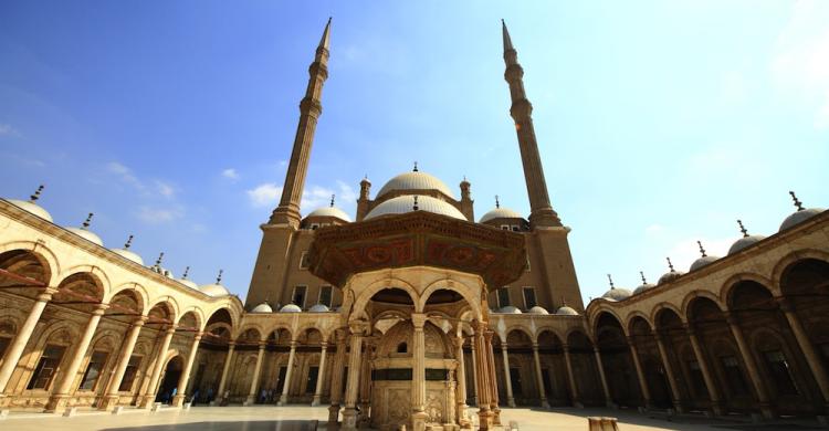 Patios internos de la Mezquita de Alabastro