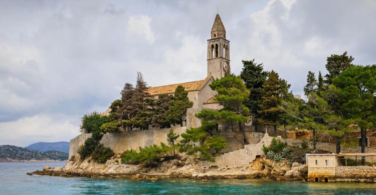 Monasterio en la Isla de Lopud